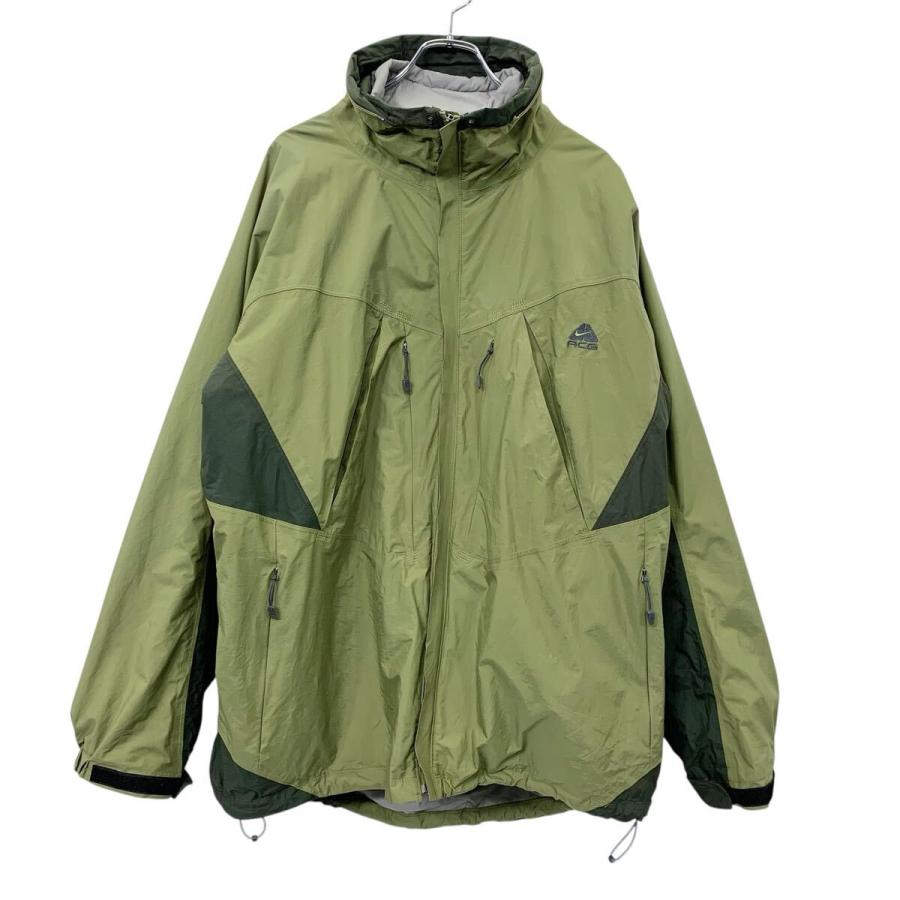 NIKE ACG 中綿ライナー付 テックナイロンジャケット 00s NIKE ACG ナイロンジャケット XXL オリーブ系 ナイキエーシージー