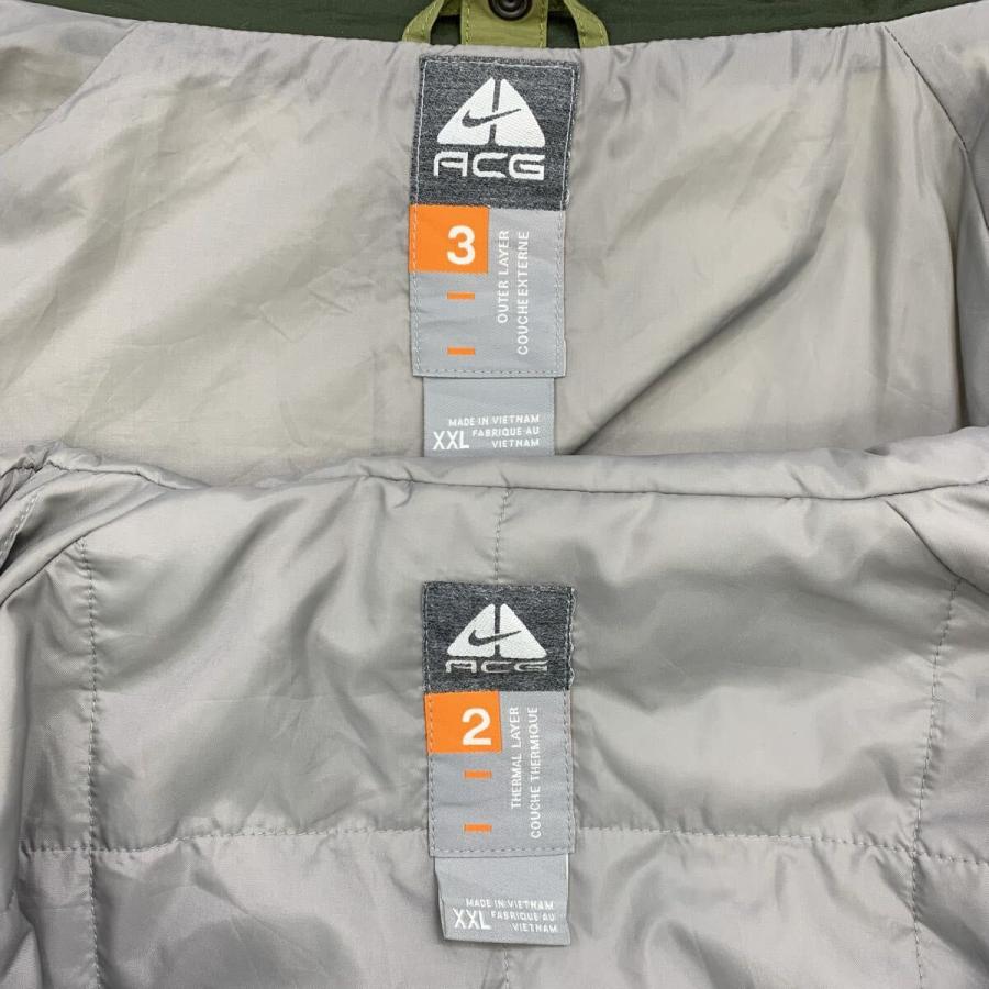 00s NIKE ACG ナイロンジャケット XXL オリーブ系 ナイキエーシージー