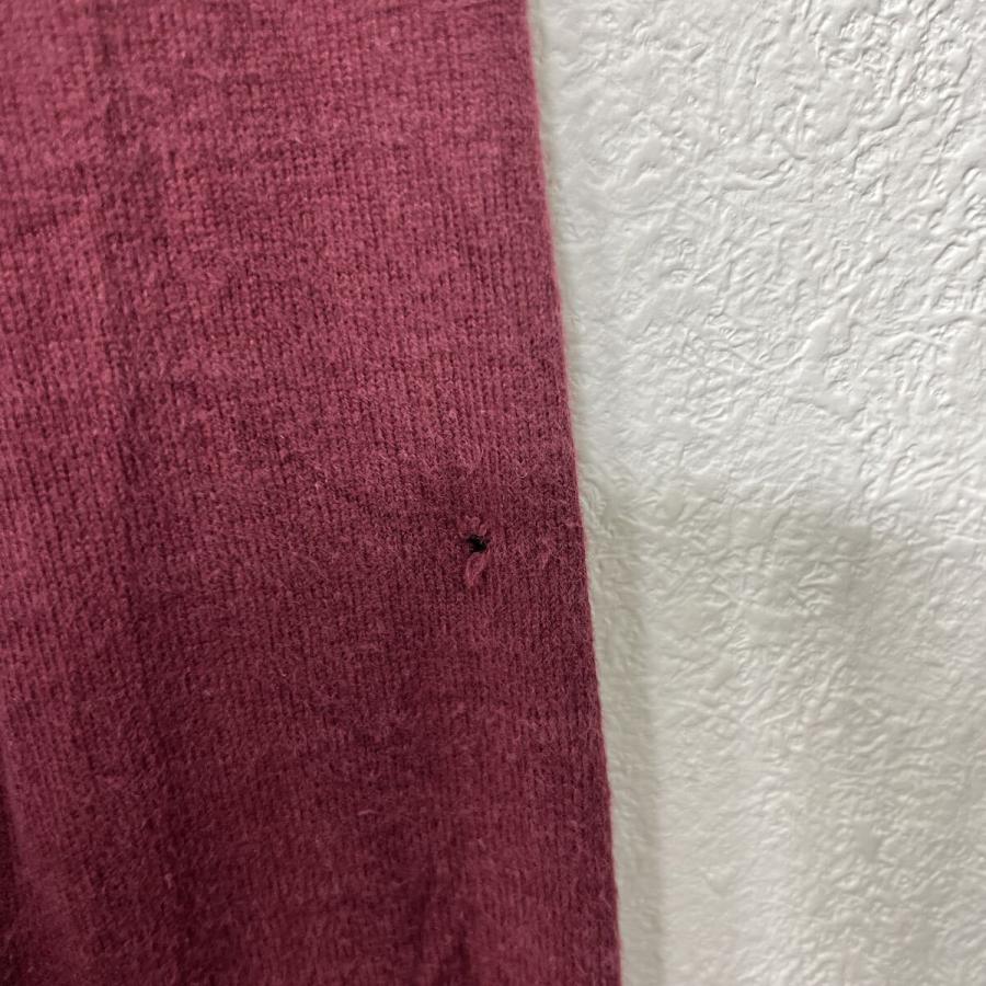 90s USA製 L.L.Bean 長袖 ラガーシャツ L ワインレッド エルエルビーン