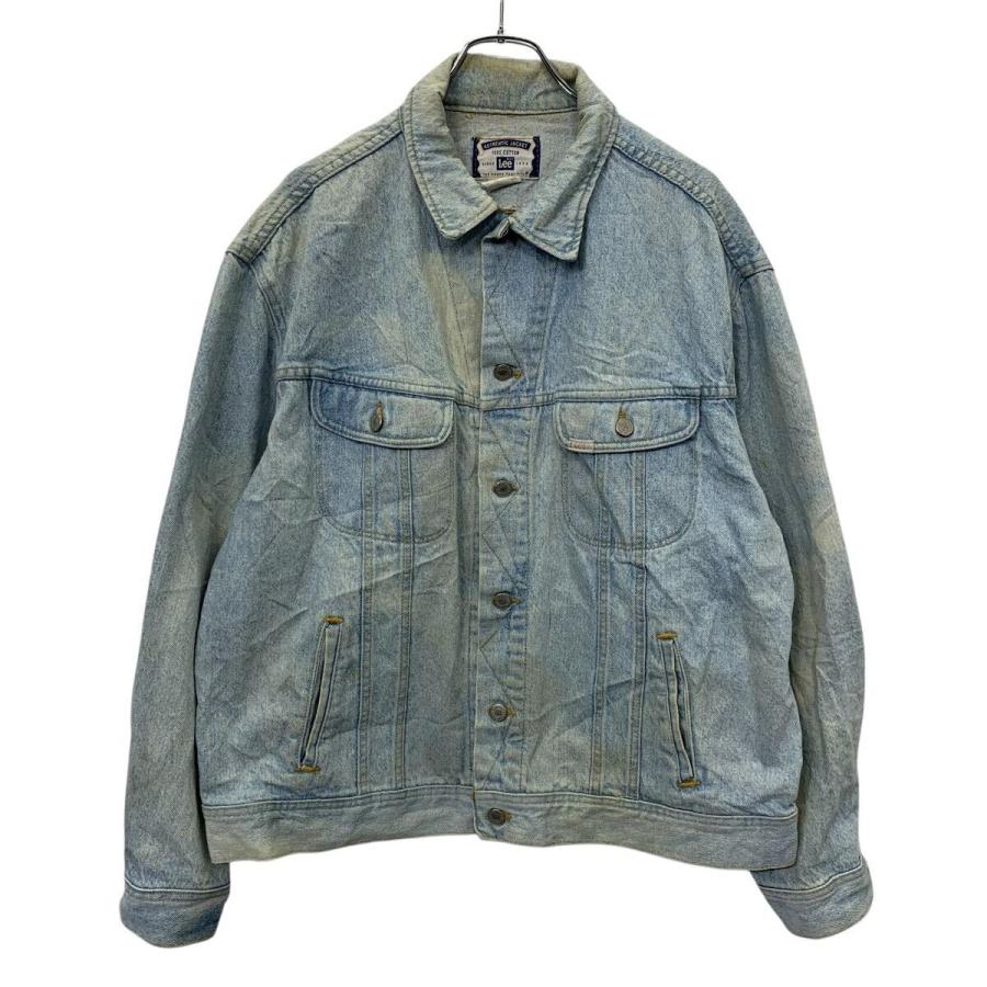 90s Lee デニムジャケット XL ライトブルー リー ボタンダウン