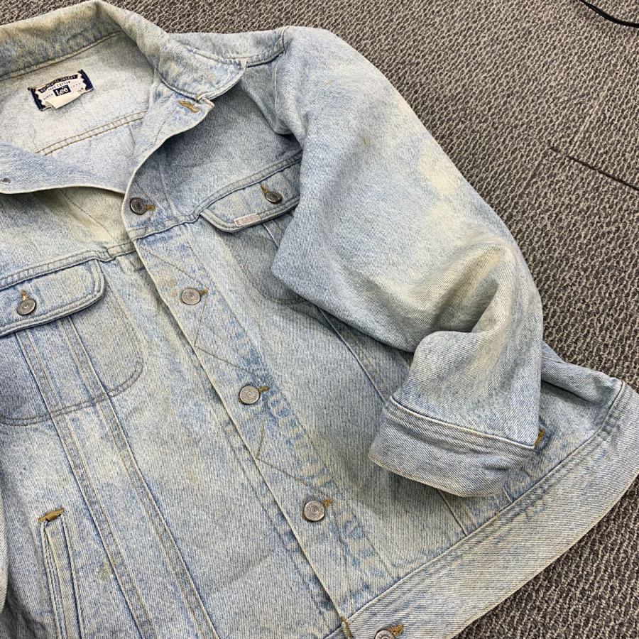 90s Lee デニムジャケット XL ライトブルー リー ボタンダウン
