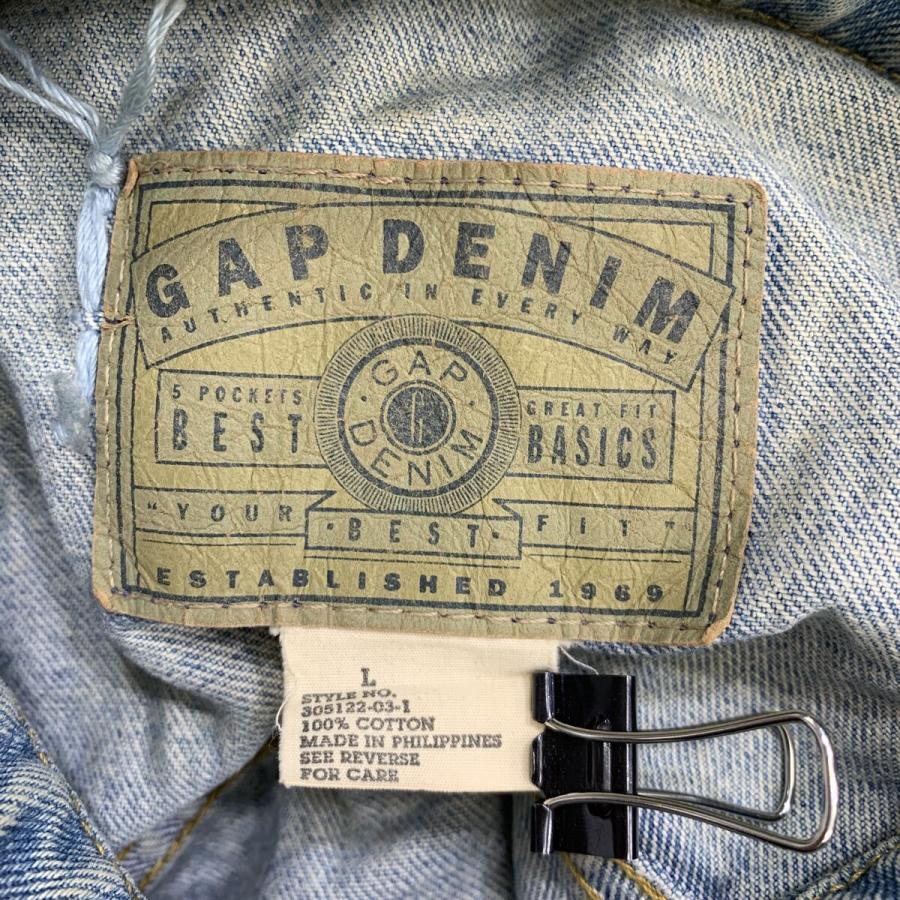 OLD GAP デニムジャケット L ライトブルー マルチカラー オールド