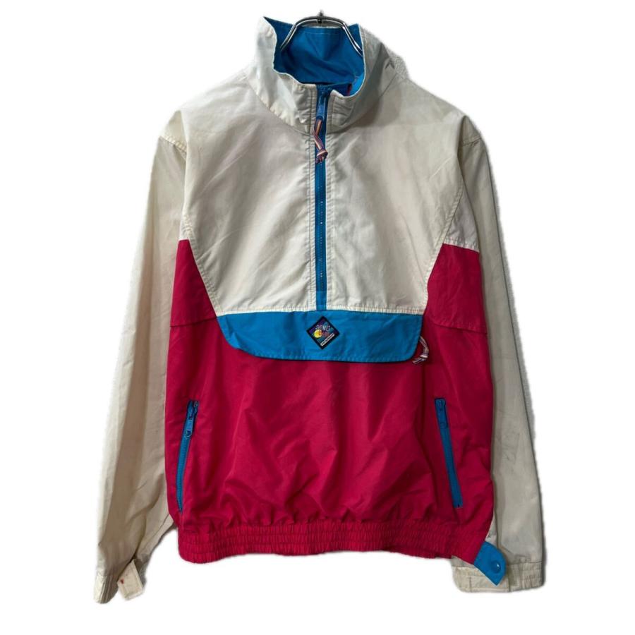80s Woolrich WOMAN ジャケット M〜 ホワイト ピンク ウールリッチ