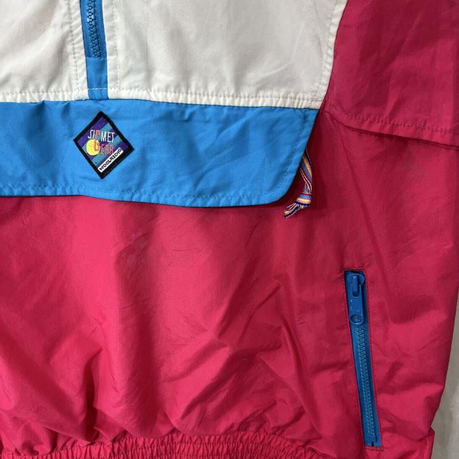 80s Woolrich WOMAN ジャケット M〜 ホワイト ピンク ウールリッチ