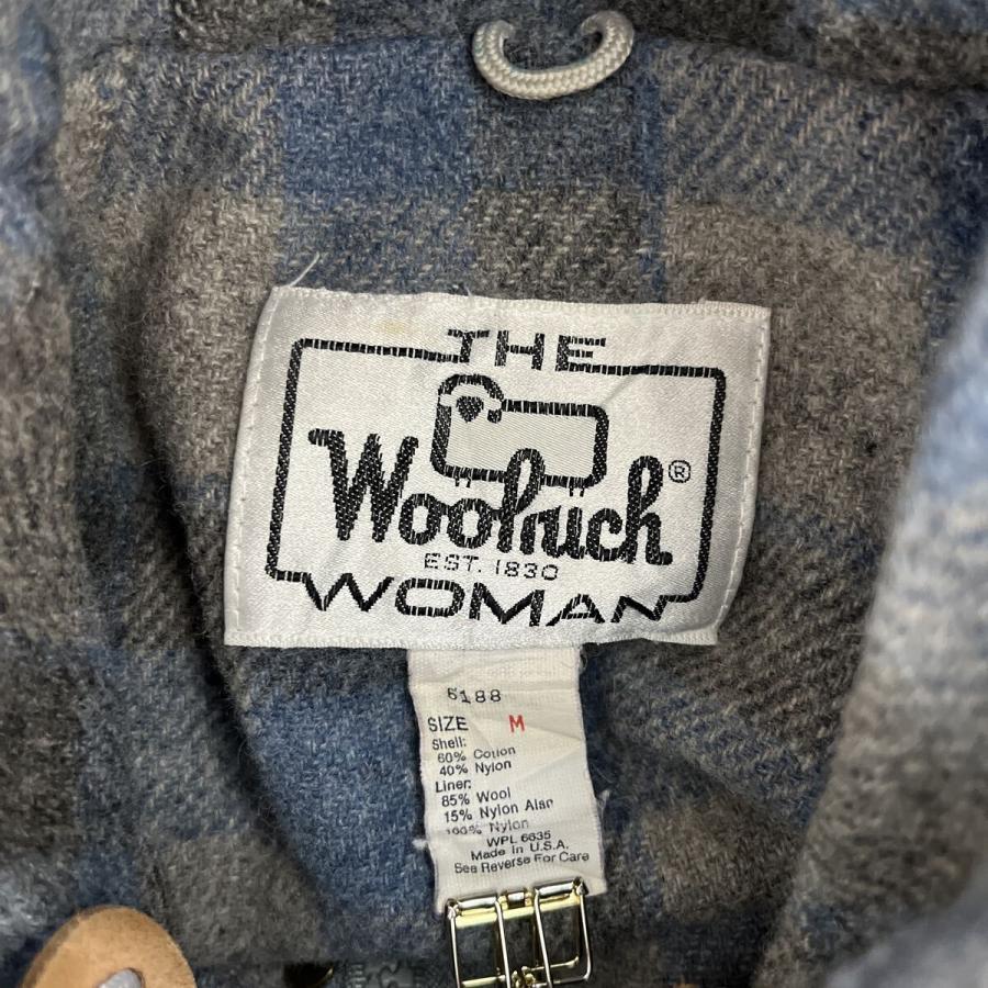 70s USA製 Woolrich WOMAN マウンテンパーカー M グレー系 ウール