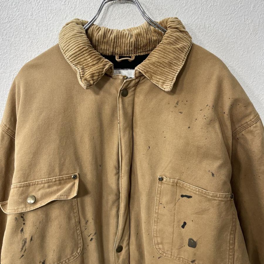 ダックジャケット XL〜 ブラウン ジップアップ ダブルジップ マルチ