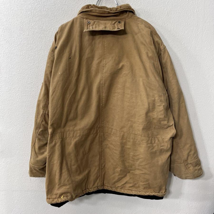 ダックジャケット XL〜 ブラウン ジップアップ ダブルジップ マルチ