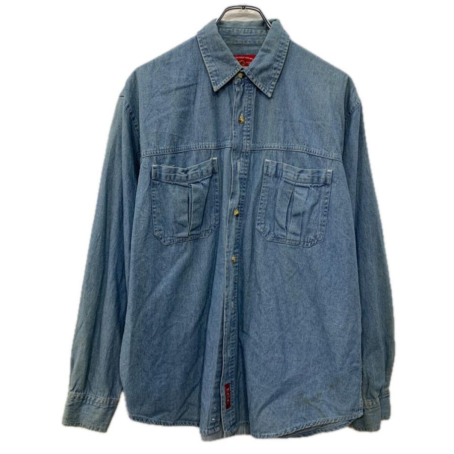 Marlboro Country Store 長袖 デニムシャツ MEDIUM ライトブルー