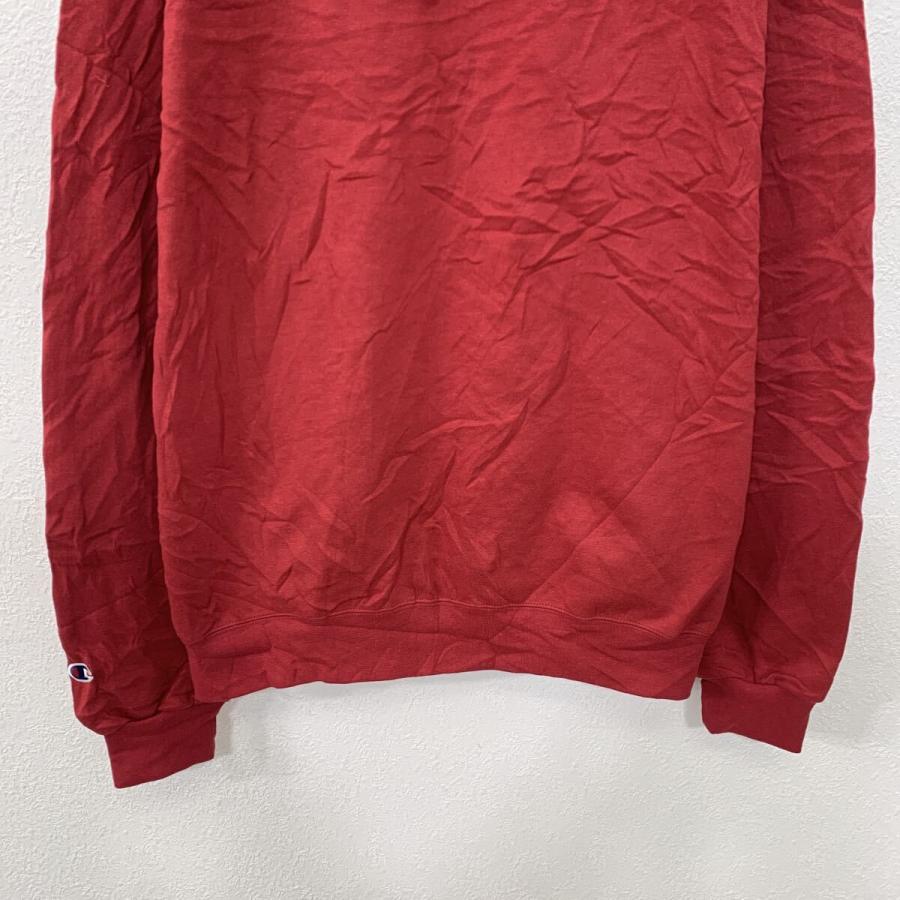 Champion プリントスウェット パーカー XXL レッド ホワイト