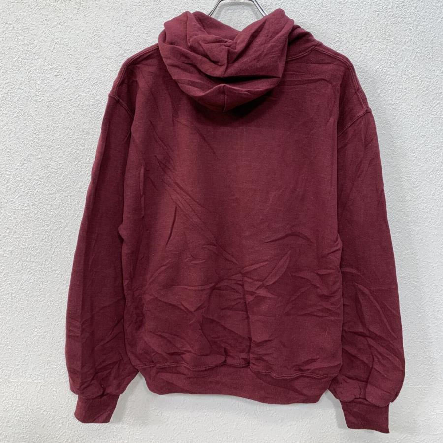 メキシコ製 RUSSELL ATHLETIC プリントスウェット パーカー S ワイン 