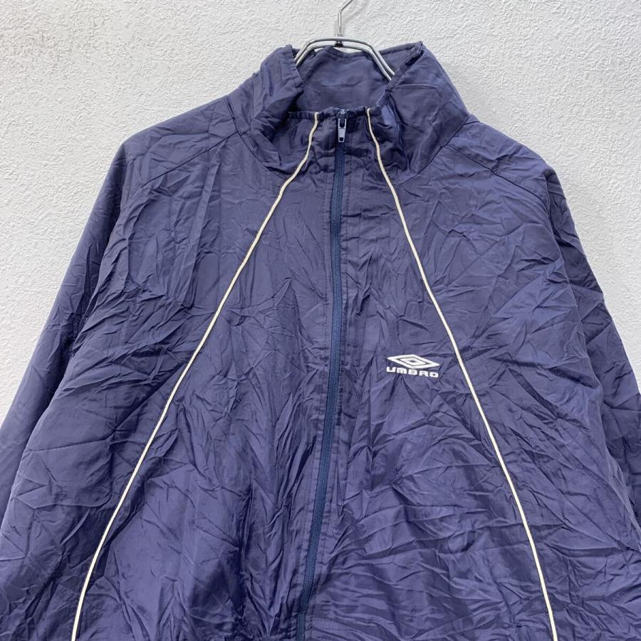 UMBRO ナイロンジャケット XL ネイビー ホワイト アンブロ ジップ
