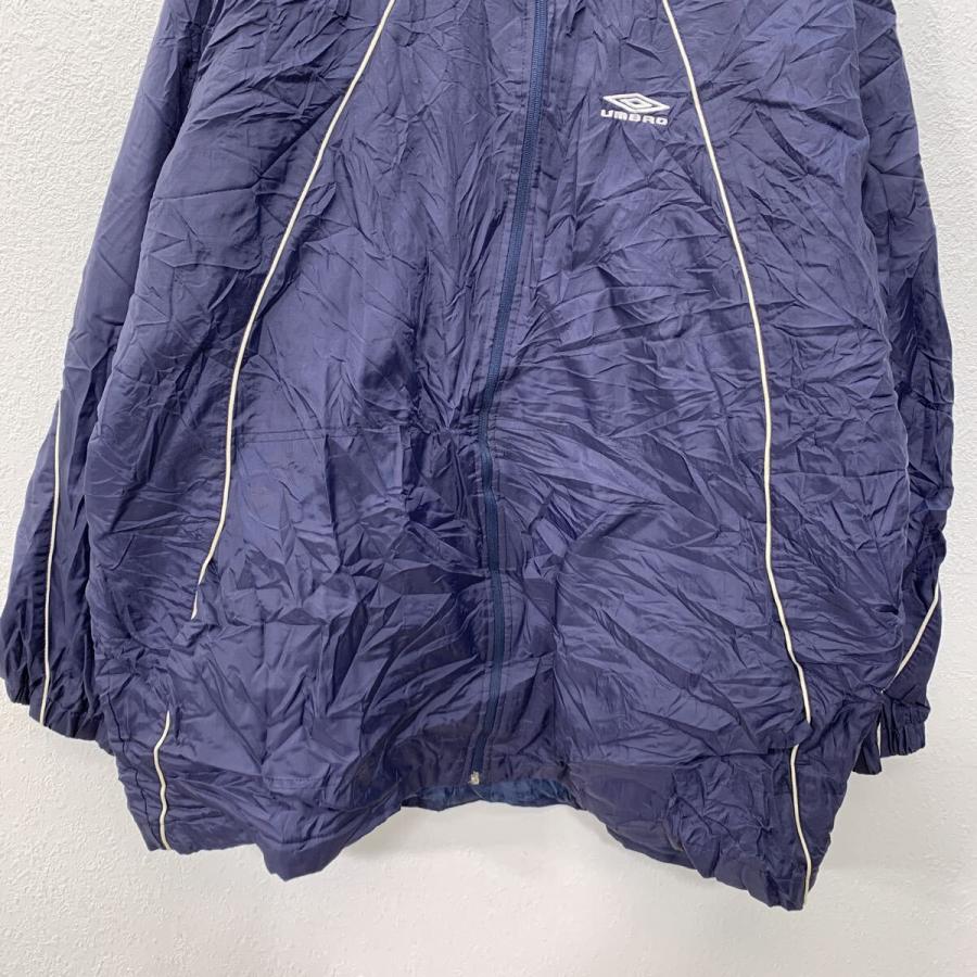 UMBRO ナイロンジャケット XL ネイビー ホワイト アンブロ ジップ