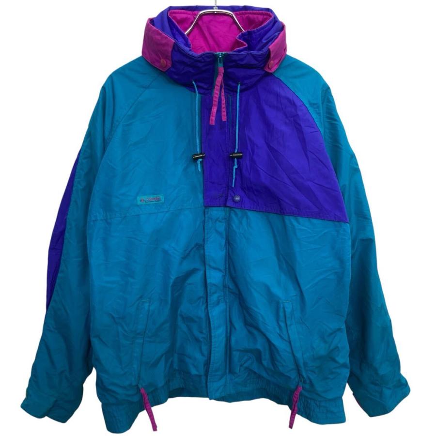 90s Columbia マウンテンジャケット L マルチカラー コロンビア ジップ