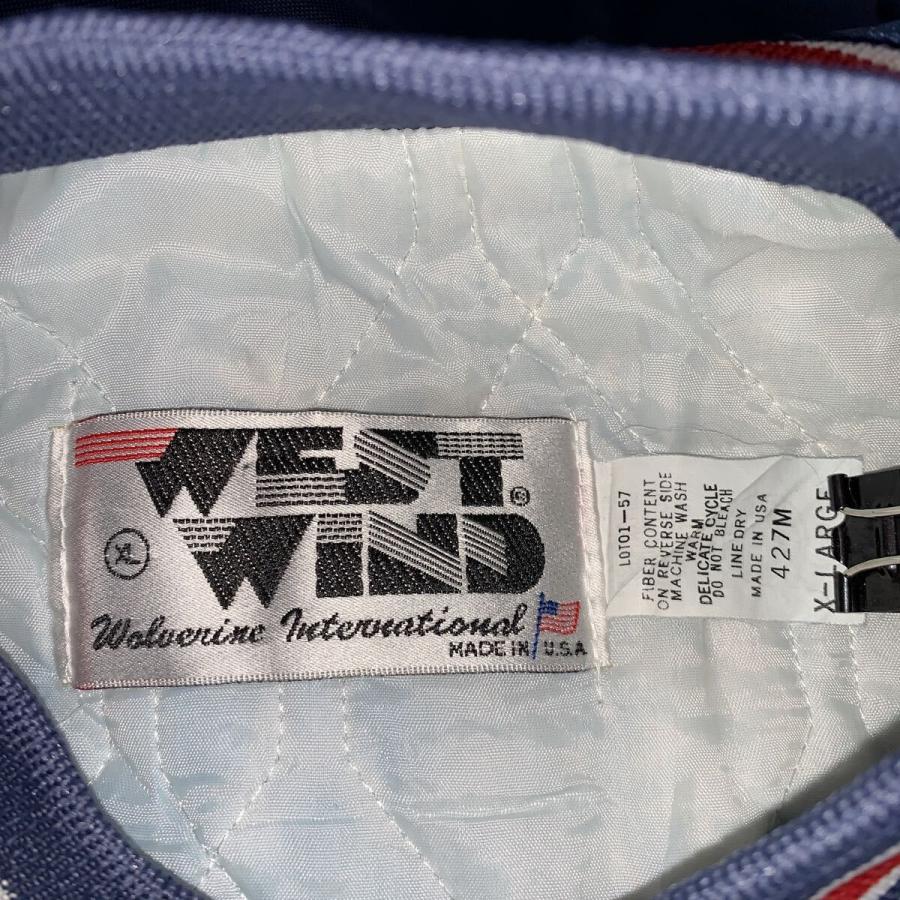USA製 WESTWIND スタジアムジャケット XLARGE ネイビー レッド