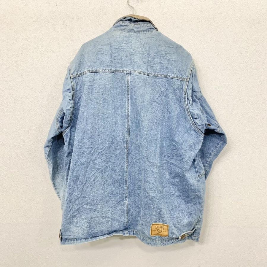80s CHAPS RALPH LAUREN デニムジャケット L ライトブルー チャップス