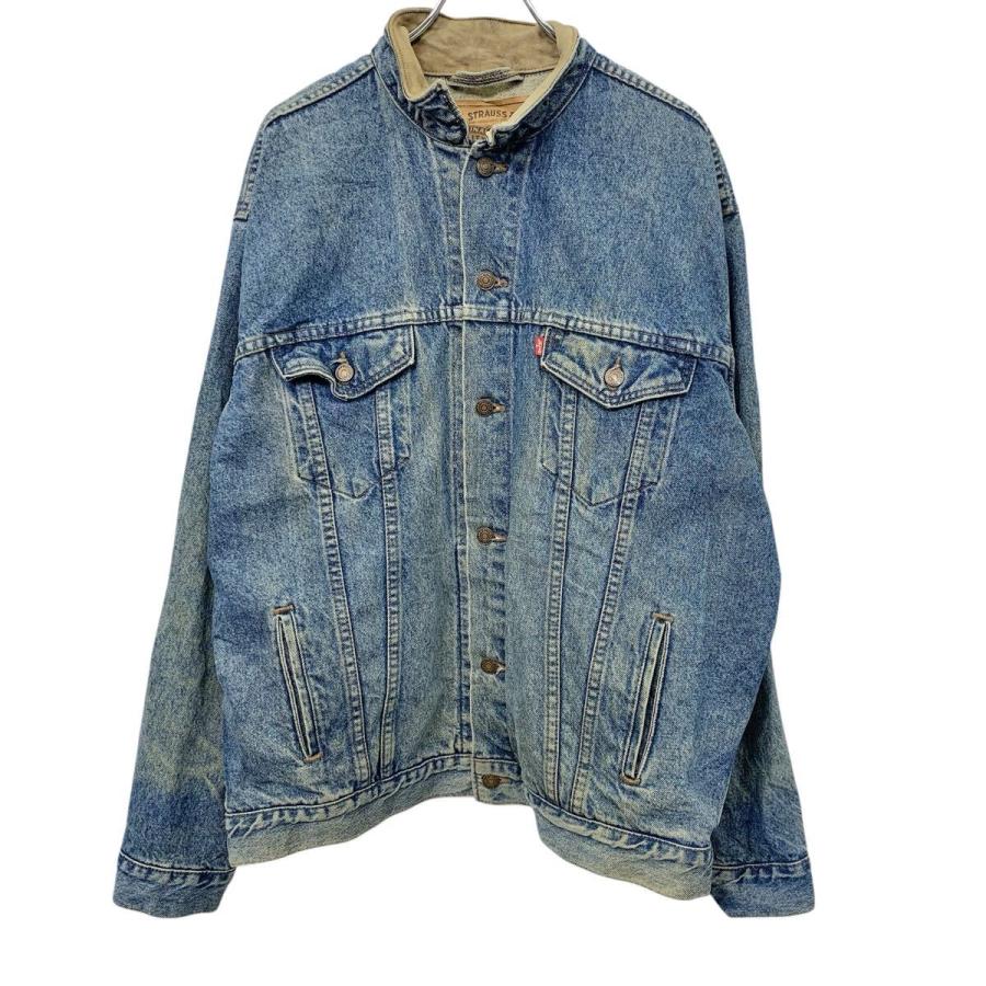 90s USA製 Levi's 75559 デニムジャケット XL ライトブルー リーバイス