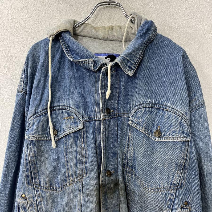 TODAYS NEWS デニムジャケット 3XL インディゴブルー フーディー