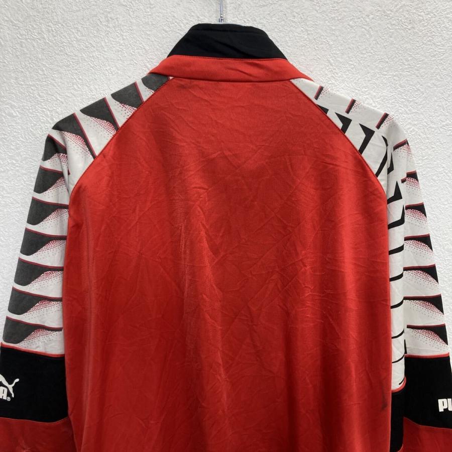 90s PUMA ロゴジャージ L〜 レッド プーマ ジップアップ ラグラン 