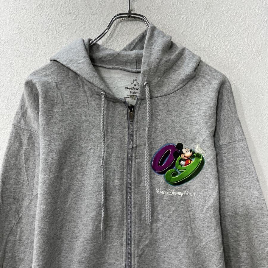 Disney Hanes キャラクタースウェット パーカー M グレー ディズニー 