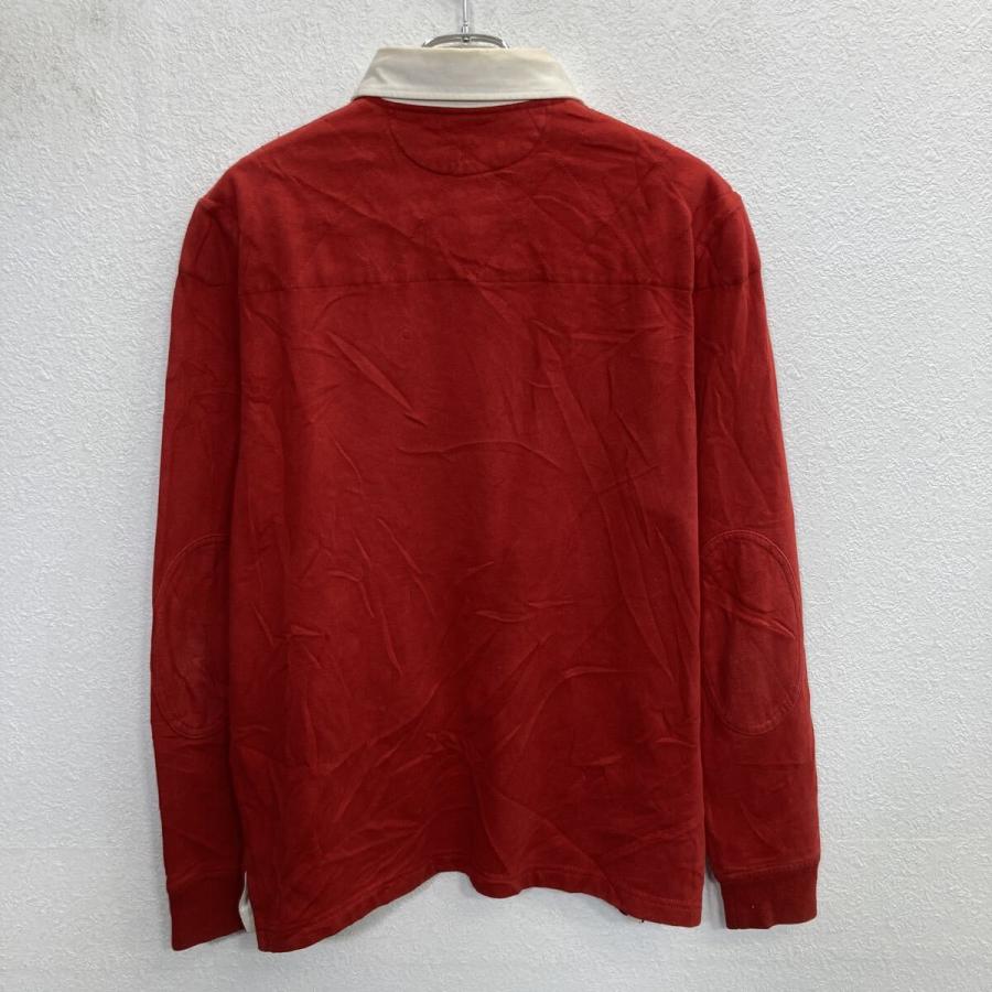 90s Polo Ralph Lauren 長袖 ラガーシャツ M レッド ポロラルフ