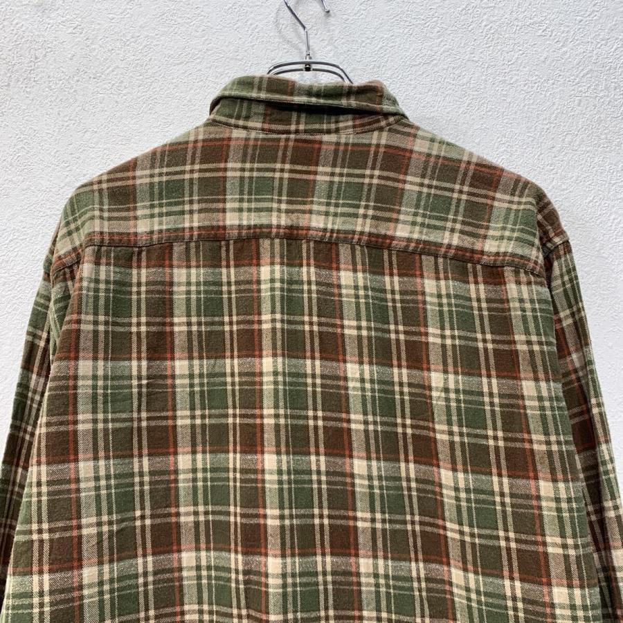 Timberland 長袖 ネルシャツ XL グリーン ブラウン ティンバーランド