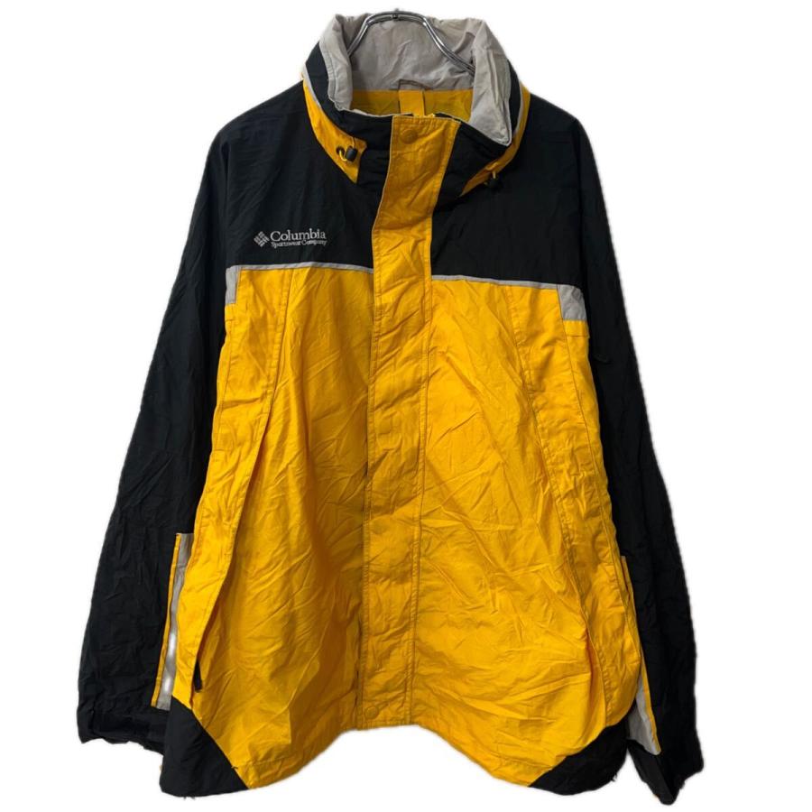 Columbia マウンテンパーカー L イエロー ブラック コロンビア ジップ