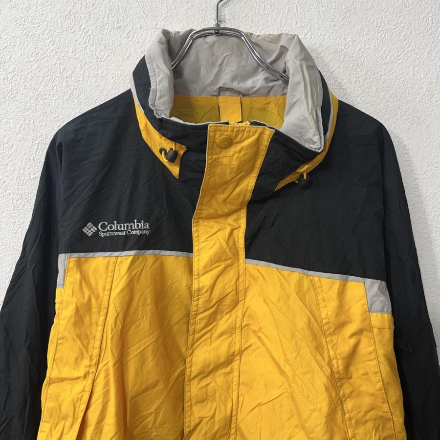 Columbia マウンテンパーカー L イエロー ブラック コロンビア ジップ
