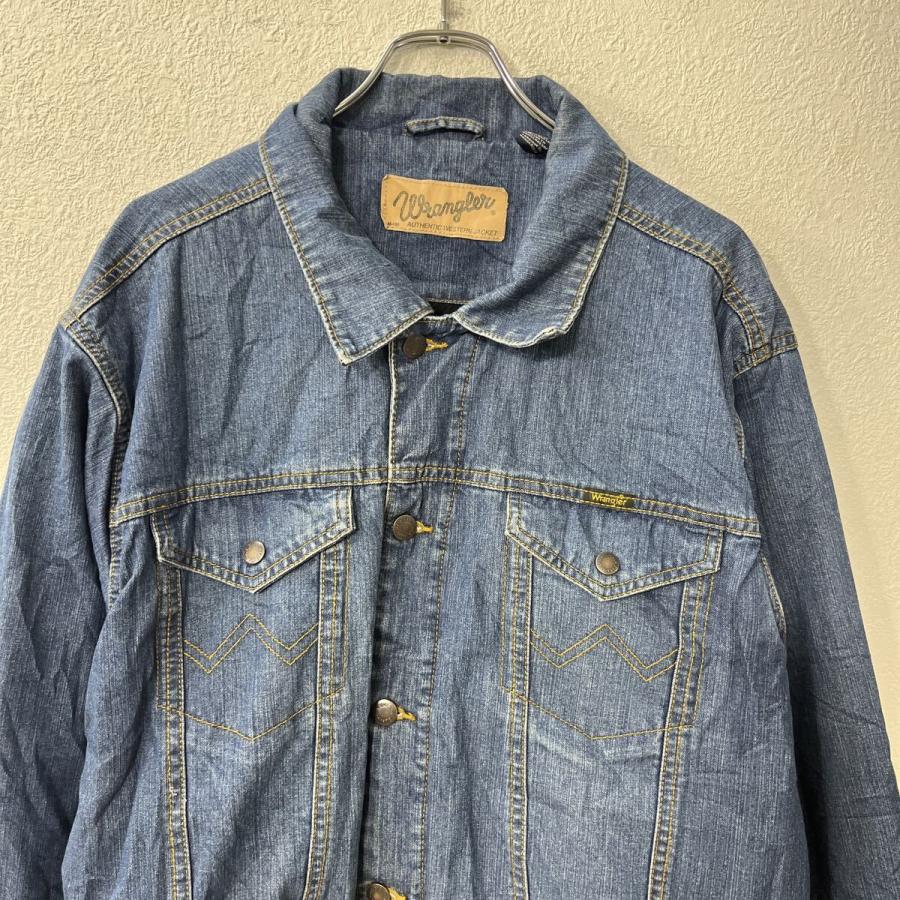 Wrangler デニムジャケット L インディゴブルー ラングラー ボタン 胸