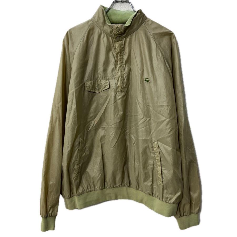 LACOSTE ナイロンジャケット XL ベージュ ラコステ ハーフジップ 