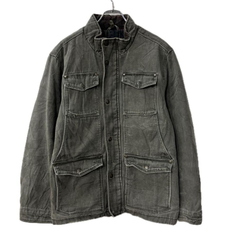 G.H.BASS & CO. ジャケット M カーキ系 ジップアップ スナップボタン 