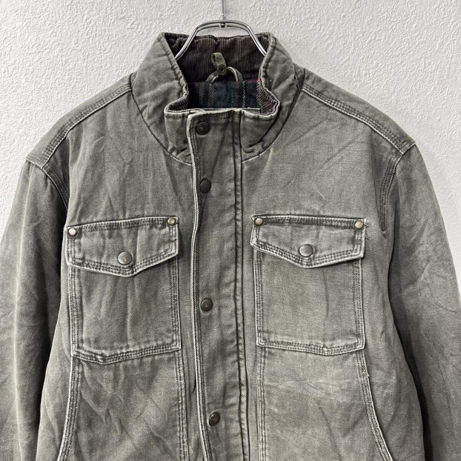 G.H.BASS & CO. ジャケット M カーキ系 ジップアップ スナップボタン 