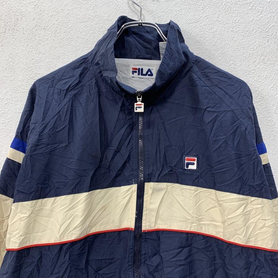 FILA ジャケット　Mサイズ 新品未使用 00s FILA ナイロンジャケット M ネイビー フィラ ジップアップ ワン
