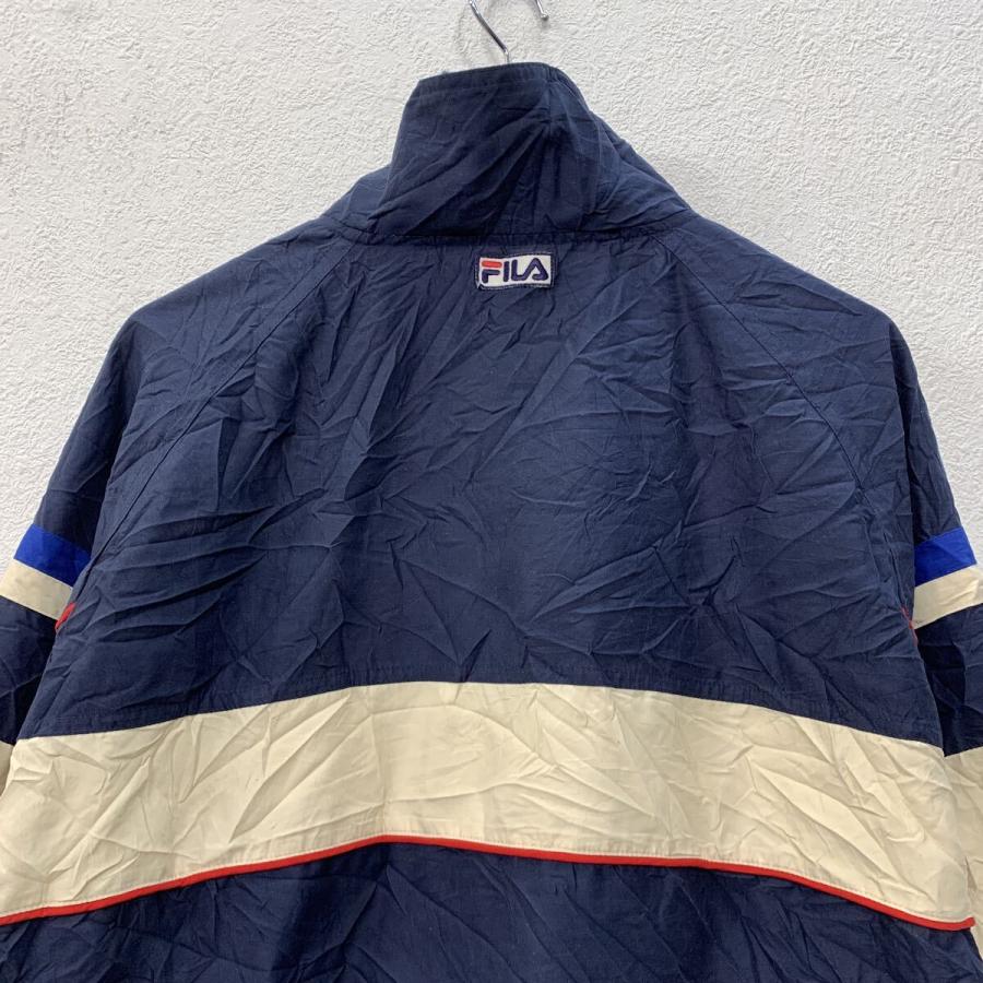 00s FILA ナイロンジャケット M ネイビー フィラ ジップアップ ワン