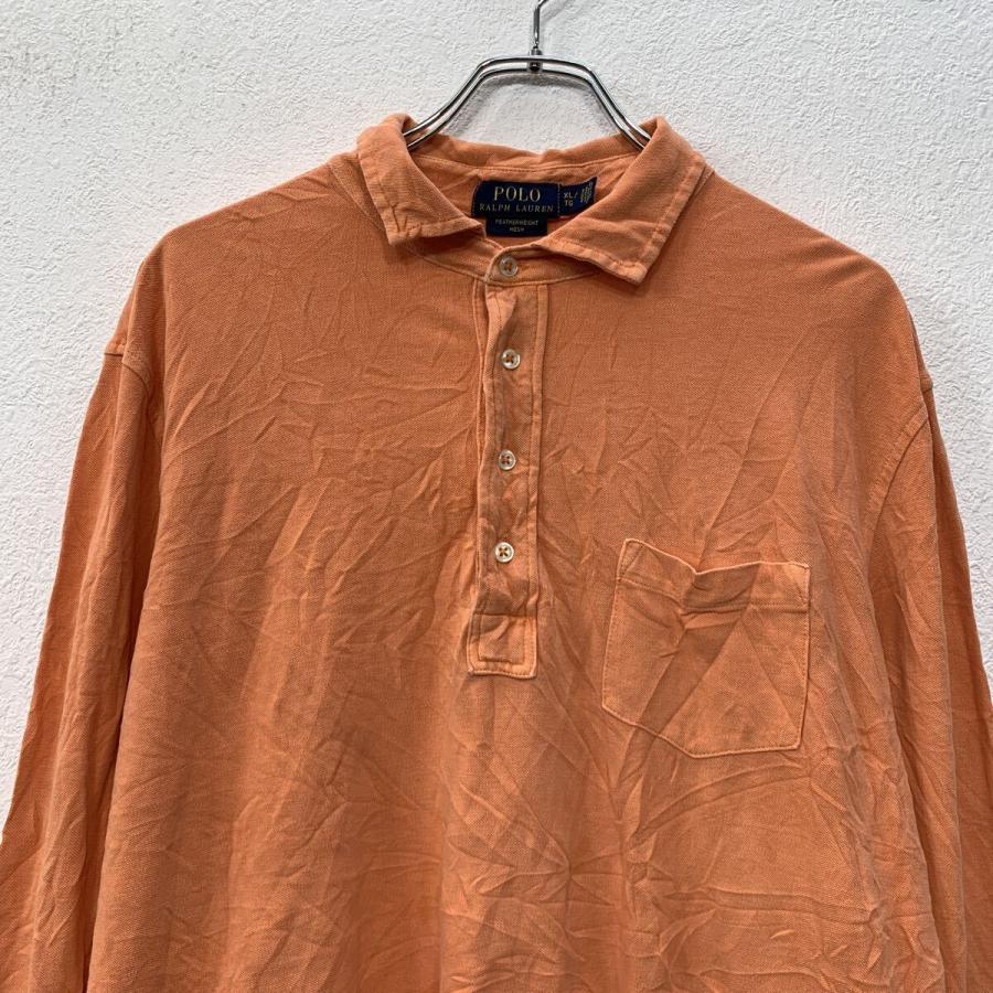 POLO RALPH LAUREN 長袖 ポロシャツ XL オレンジ ポロラルフローレン