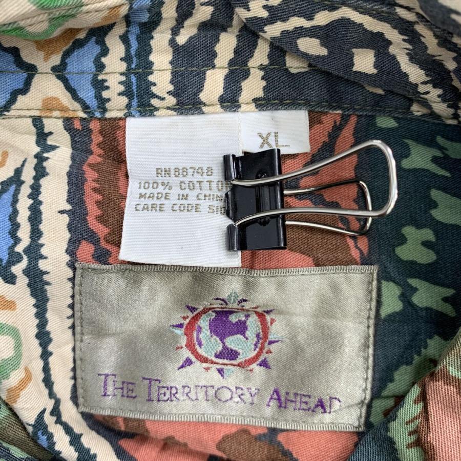 THE TERRITORY AHEAD 90s 長袖 柄シャツ XL マルチカラー ザ
