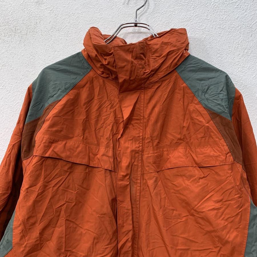 LANDS'END マウテンパーカー M オレンジ グレー ランズエンド ジップ