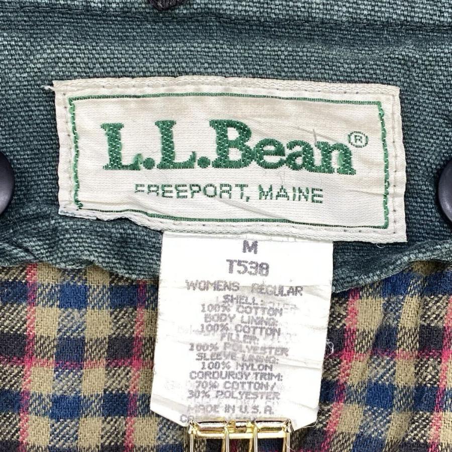 90s USA製 L.L.Bean ハンティングジャケット M グリーン エルエル