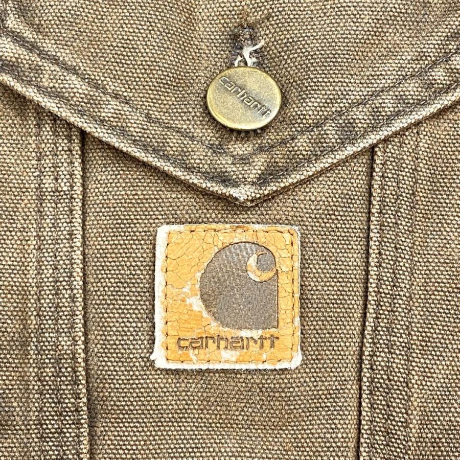 90s Carhartt ダック トラッカージャケット XL位 ブラウン カーハート