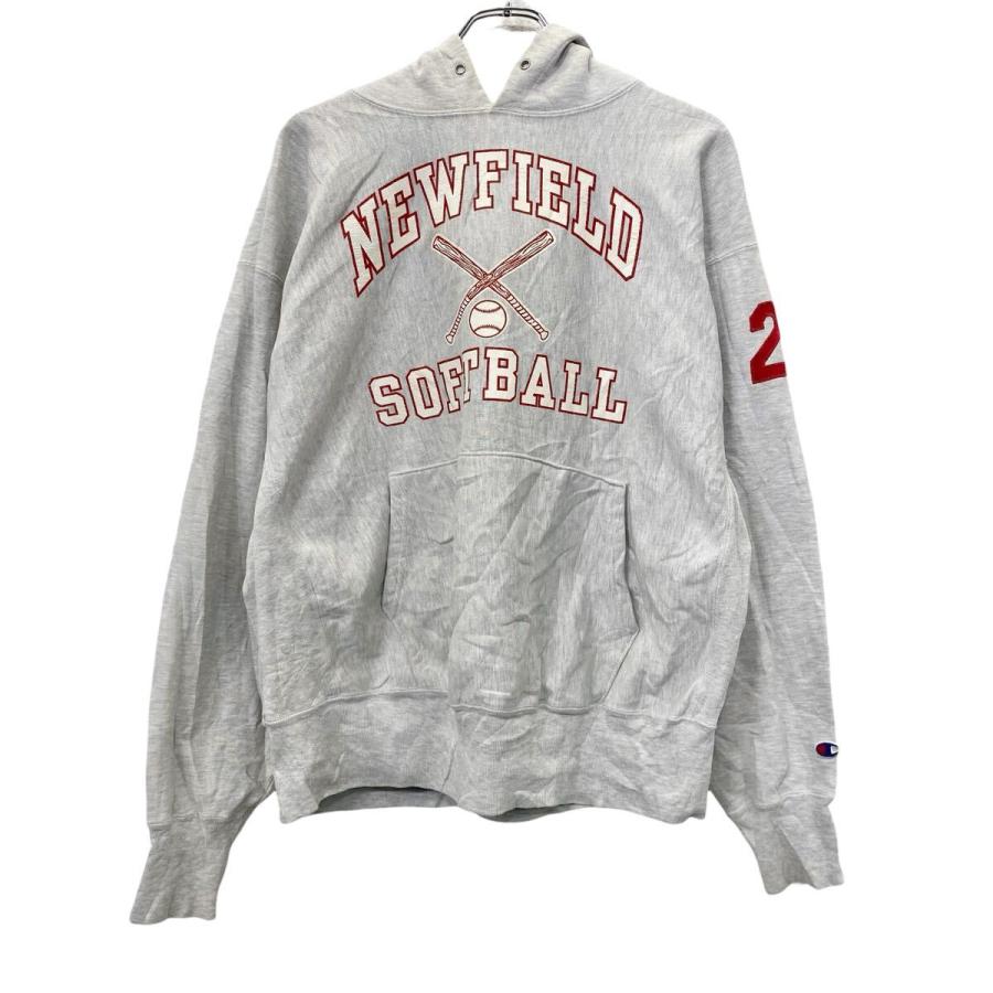 90s メキシコ製 Champion プリントスウェット パーカー XL ライト