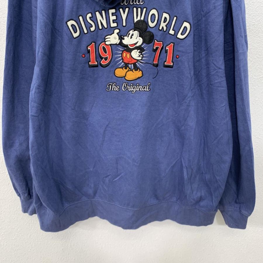 Walt Disney World ロゴスウェット パーカー XXL ネイビー ディズニー