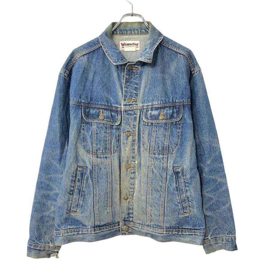 Wrangler デニム　ジャケット インディゴブルー Wrangler デニムジャケット L インディゴブルー ラングラー ボタン 胸