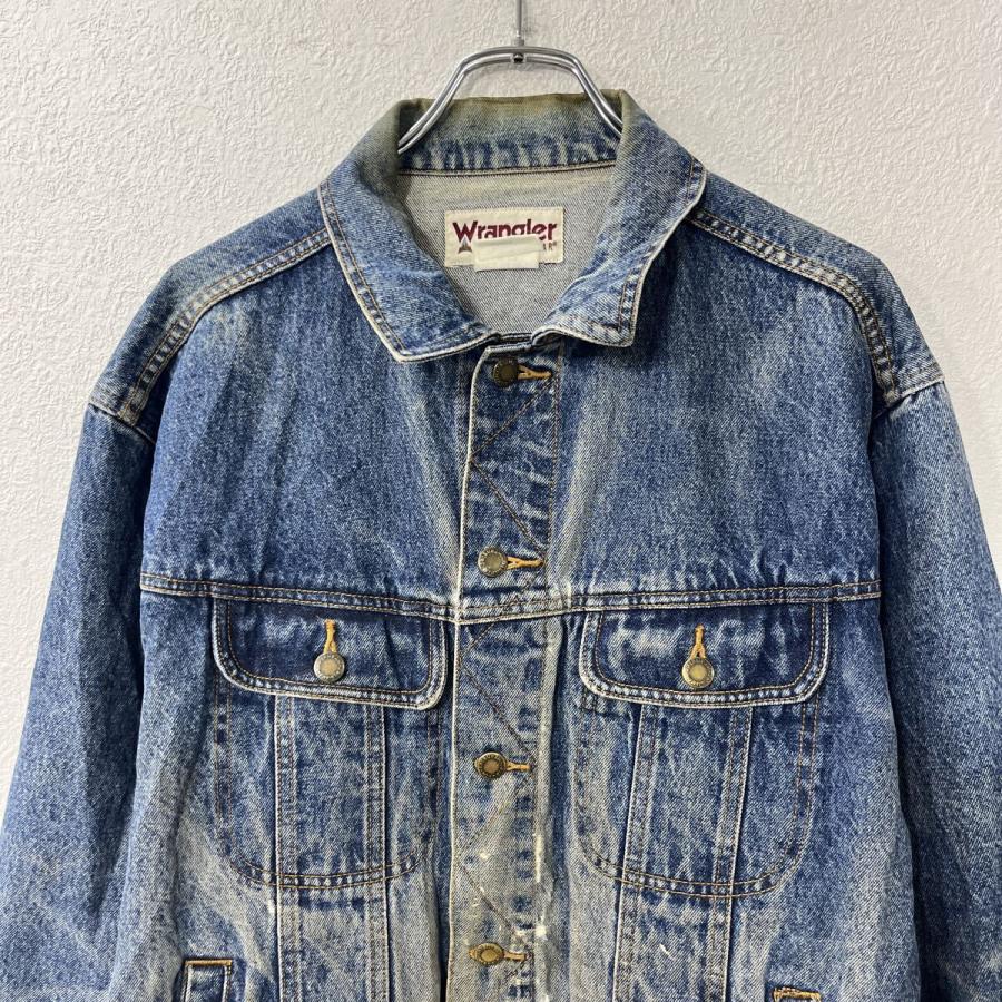 Wrangler デニムジャケット L インディゴブルー ラングラー ボタン 胸