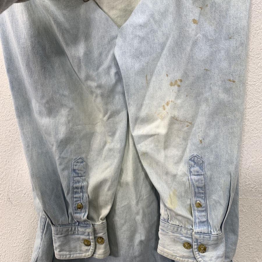 Lee 長袖 デニムシャツ XL ライトブルー リー ボタンダウン ボタン 