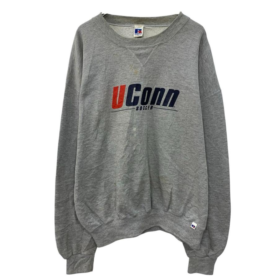 90s〜 メキシコ製 RUSSELL ATHLETIC プリントスウェット トレーナー XL 