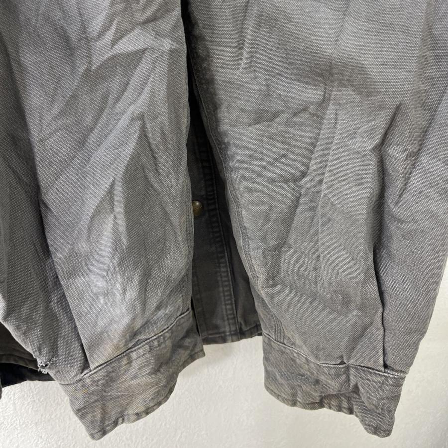 Carhartt シャツジャケット L グレー カーハート スナップボタン 胸