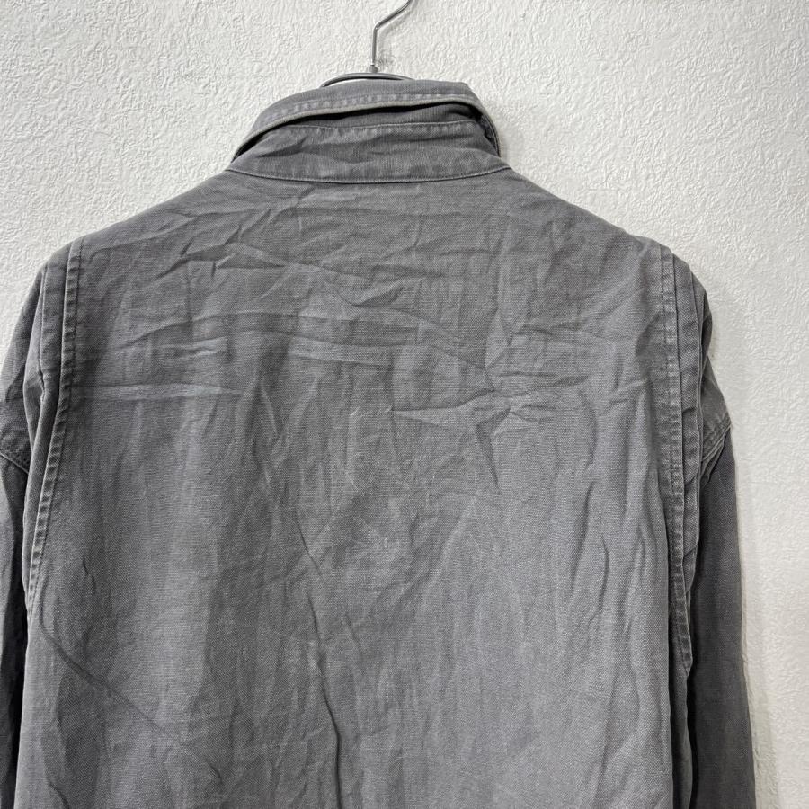 Carhartt シャツジャケット L グレー カーハート スナップボタン 胸