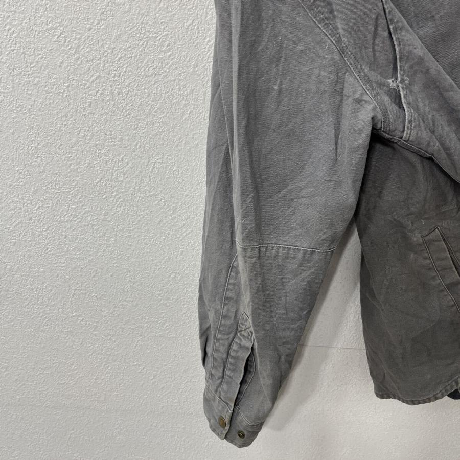 Carhartt シャツジャケット L グレー カーハート スナップボタン 胸