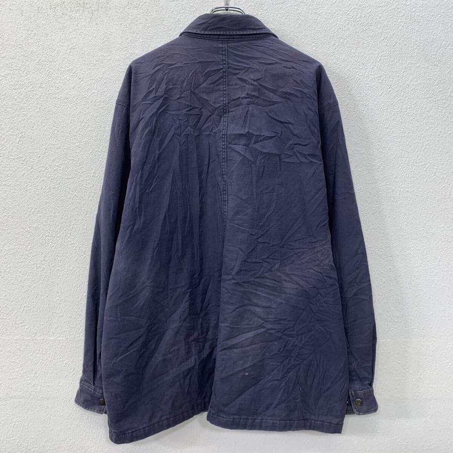carhartt シャツジャケット XL ネイビー カーハート スナップボタン 胸