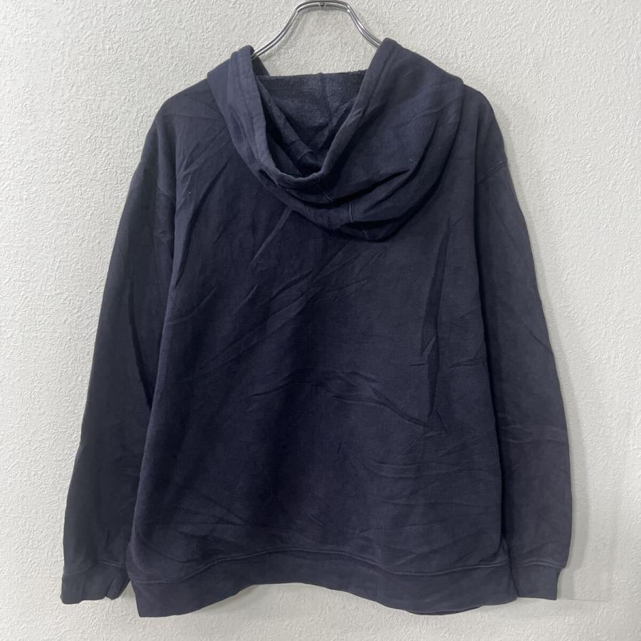 90s〜 LANDS' END ジップアップ フーディー L ネイビー ランズエンド