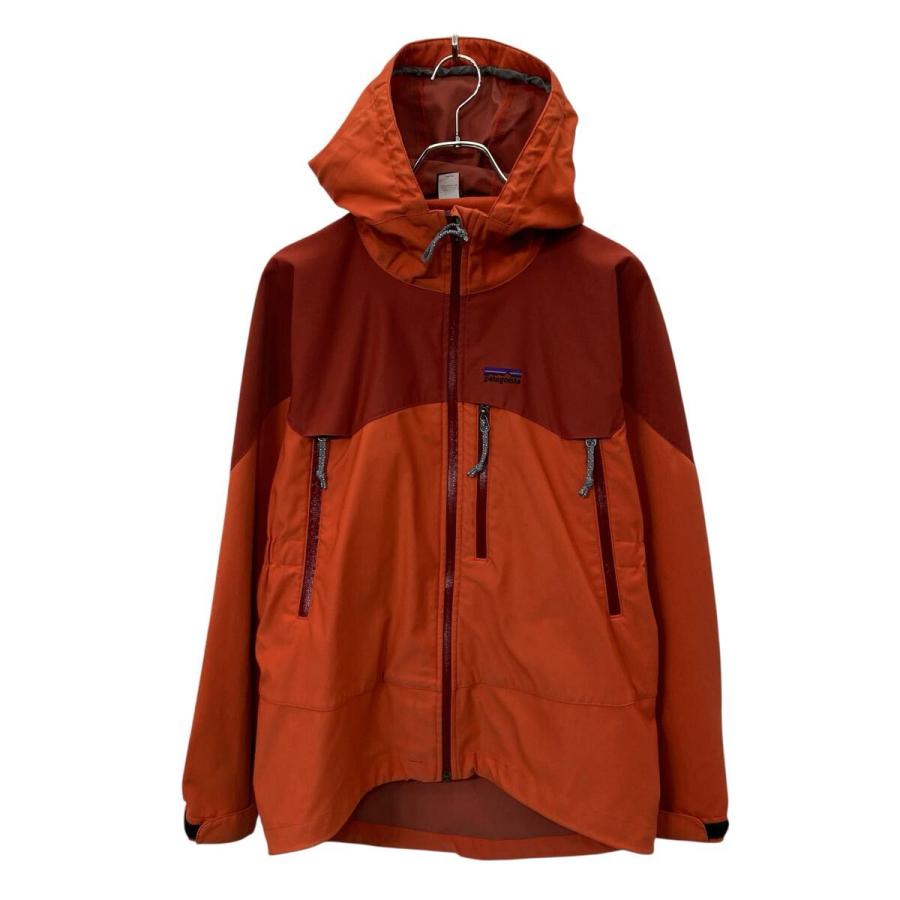 【最高カラー/00s】パタゴニア　刺繍ロゴ入　シェルジャケット　M 00s patagonia ディメンションジャケット S オレンジ系 パタゴニア